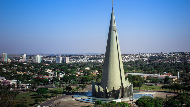 Catedral de Maringá, município do Paraná