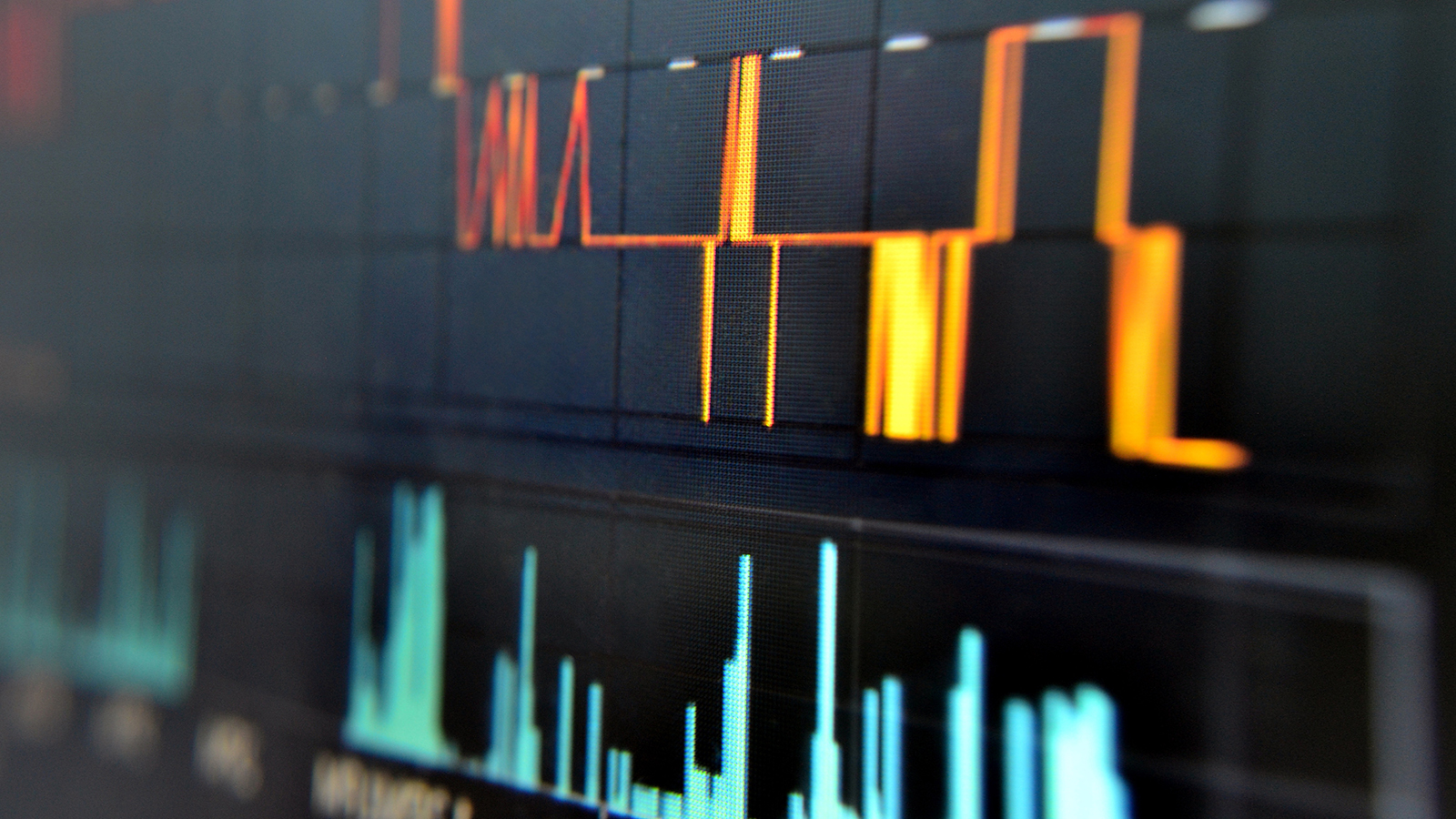 Representation of data on a computer monitor.