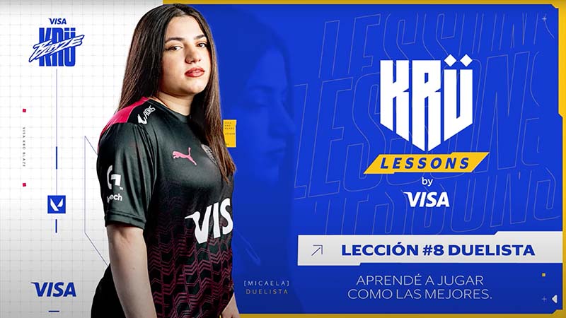 Micaela, jugadora del equipo Krü Visa