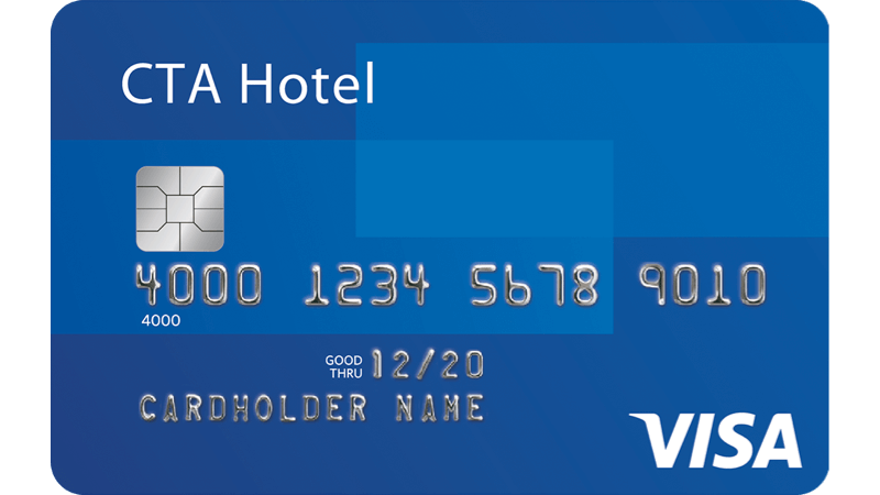 Cartão Visa CTA Hotel
