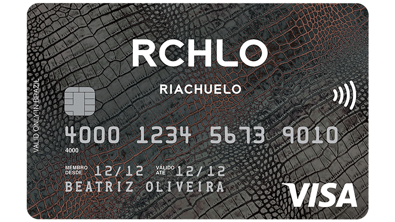 Cartão Riachuelo Visa com tecnologia de pagamento por aproximação