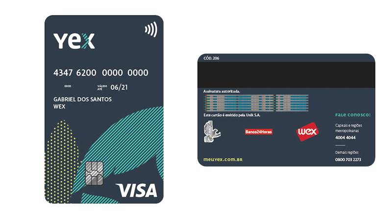 Cartão Visa Yex