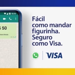 Campanha Pagamento via WhatsApp Visa.