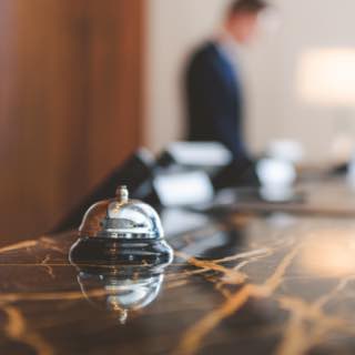 Sino de mesa de recepção